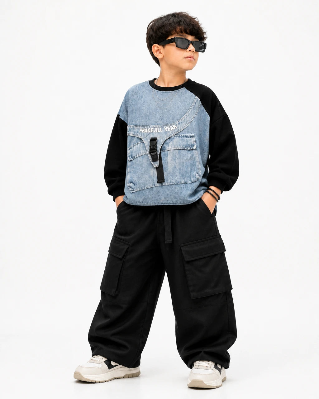 Denim Drift Hoodie